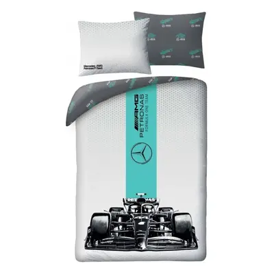 Ložní povlečení Mercedes-AMG Petronas Formula One Team - 100% bavlna - 70 x 90 cm + 140 x 200 cm