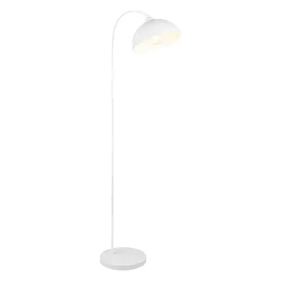 Bílá stojací lampa s kovovým stínidlem (výška 170 cm) Sierra – Trio