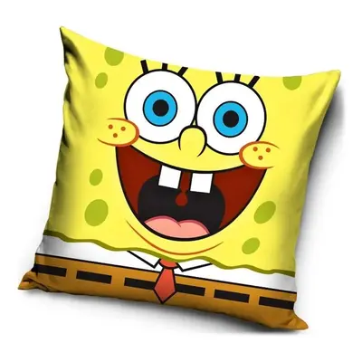 Polštář vysmátý SpongeBob - 40 x 40 cm