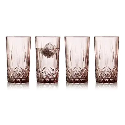 Lyngby Glas Sada sklenic Highball Sorrento 38 cl (4 ks) Pink