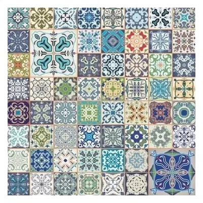 Gekkofix Samolepící fólie Azulejos barevný 45cm x 15m