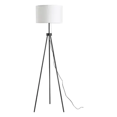 HOMCOM Stojací lampa Moderní stojací lampa E27, ocel a polyester, černobílá, 37x37x152cm, stylov