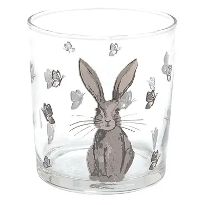 Sklenička na vodu se zajíčkem Rustic Easter Bunny - Ø 8*9 cm/ 250ml