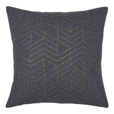 SCANquilt povlak SOFA LUREX zik zak antracitovozlatá 45 x 45 cm