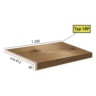 Vinylové schody Ecoline Step 1BP - 9524 Dub italský přírodní