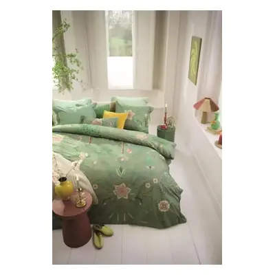 Pip Studio povlečení Bamboleo Green 140x200 + 70x90, zelené, perkál