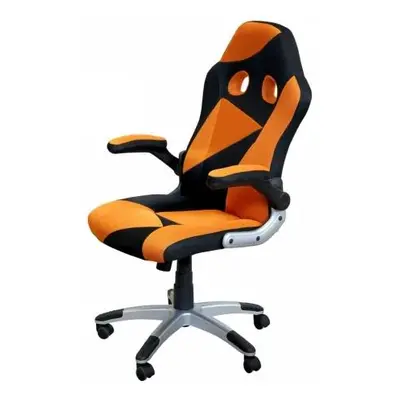 Kancelářské křeslo černo oranžové Racer Orange