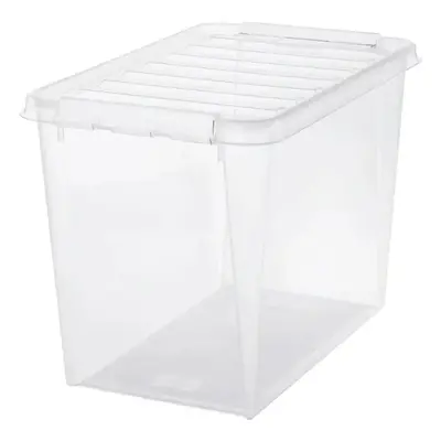 SmartStore Úložný box s bílými klipy Classic, 61 l, 61 l