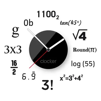 Clocker Nalepovací hodiny Math Barva ciferníku: Černá