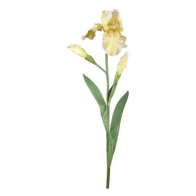 Dekorace umělý žlutý kosatec Iris Pale - 81 cm