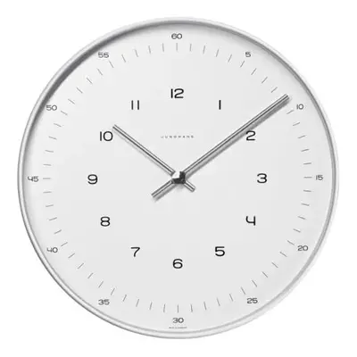 KLEIN & MORE Designové nástěnné hodiny White wall clock Numbers Max Bill