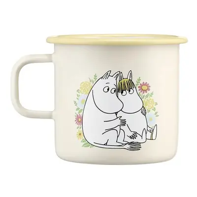 Hrnek Moomin Flowers 0,55l, smalt / žlutý