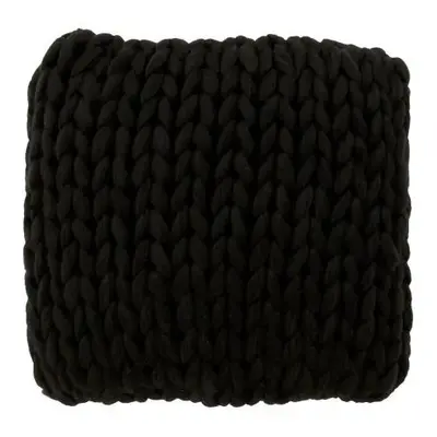 Pletený černý polštář Tricot black - 40*40 cm