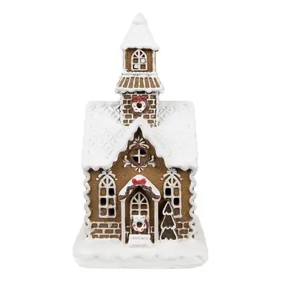 Vánoční perníková chaloupka s Led světýlky Gingerbread House - 13*11*25 cm