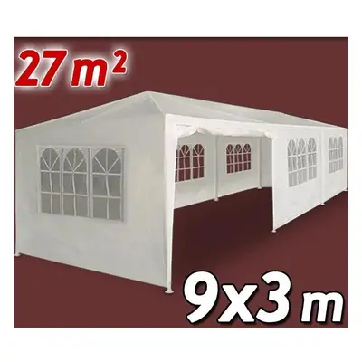 Párty stan bílý 9x3m