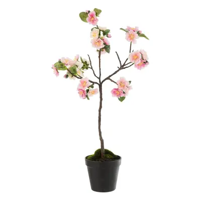 Dekorace umělý růžový kvetoucí stromek Blossom - 20*20*50 cm