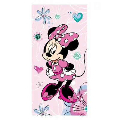 Jerry Fabrics Osuška Minnie Pink Bow 02, 70 x 140 cm