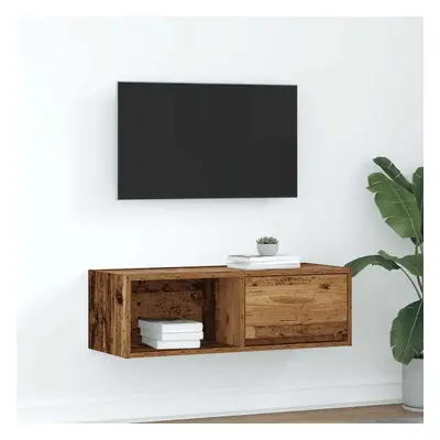 TV skříňka starého dřeva 80x31x25,5 cm kompozitní dřevo