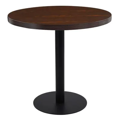 Bistro stolek tmavě hnědý 80 cm MDF