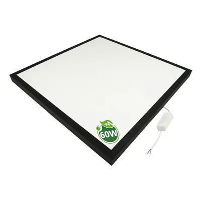 BERGE LED panel povrchový černý - 60x60 - 60W - neutrální bílá