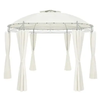 Zahradní altán pavilon DEU TOSCANA průměr 350cm béžová