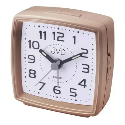 JVD Rose gold ručkový netikající tichý budík JVD SRP28.6