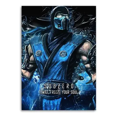 Gario Obraz na plátně Hra Mortal Kombat Postava Sub-Zero - SyanArt Rozměry: 40 x 60 cm