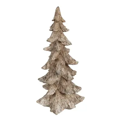 Hnědá dekorace vánoční stromek Christmas Tree - 19*18*36 cm