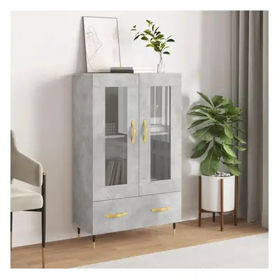 Skříň highboard betonově šedá 69,5x31x115 cm kompozitní dřevo