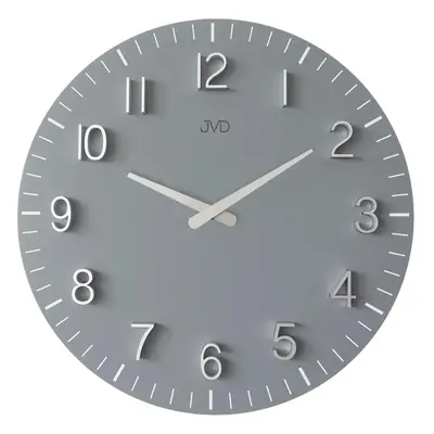 JVD Designové minimalistické šedé hodiny JVD HC404.3