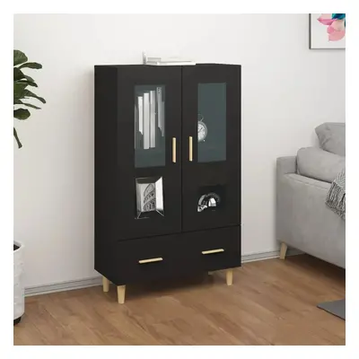 Highboard černý 70 x 31 x 115 cm kompozitní dřevo