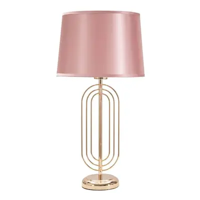 Růžová stolní lampa Mauro Ferretti Krista, výška 55 cm