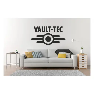 Lepy.cz Samolepka na zeď Fallout - Vault-Tec Velikost (šířka x výška): 50x26cm, Barevná varianta