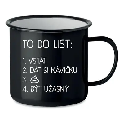 TO DO LIST: BÝT ÚŽASNÝ - černý plecháček 350 ml