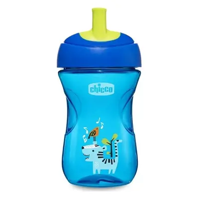 Chicco hrneček Advanced s hubičkou ve tvaru brčka 266 ml modrý