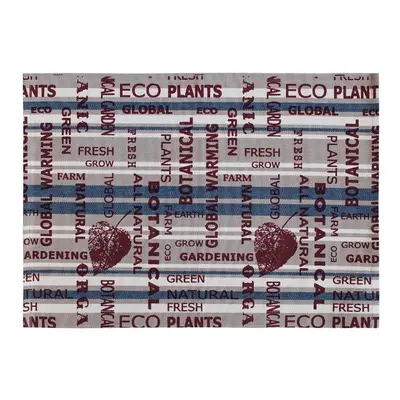 SCANquilt prostírání MURI text eco šedomodrá prostírání cca 30 x 45 cm