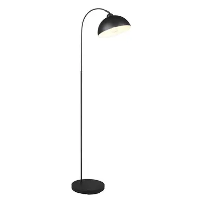 Černá stojací lampa s kovovým stínidlem (výška 170 cm) Sierra – Trio