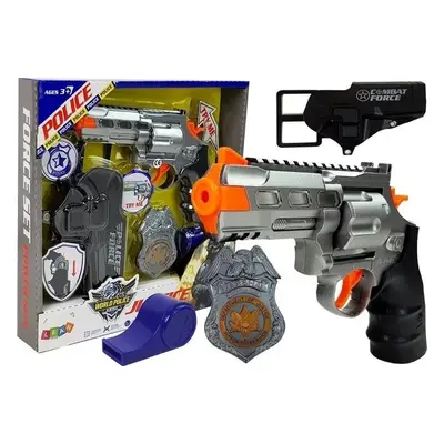 LEAN Toys Dětský policejní set s revolverem