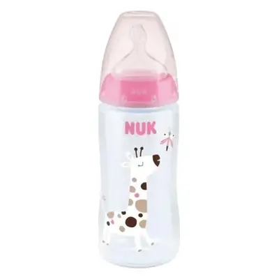 Nuk FC+ láhev sklo silikon bílá 240ml