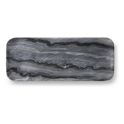 Luxusní šedý mramorový podnos Marble grey - 30*12*1,5cm