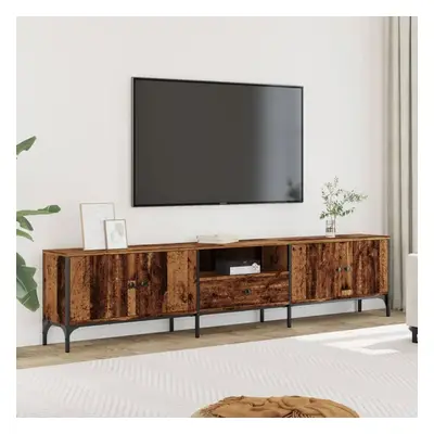 TV skříňka se zásuvkou old wood 200x25x44 cm kompozitní dřevo