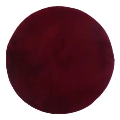 ROUTNER Koupelnová předložka UNI COLOR Bordo - Bordo / Kruh Ø 90 cm