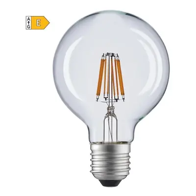 Diolamp LED Globe Filament žárovka čirá G80 10W/230V/E27/2700K/1220Lm/360°