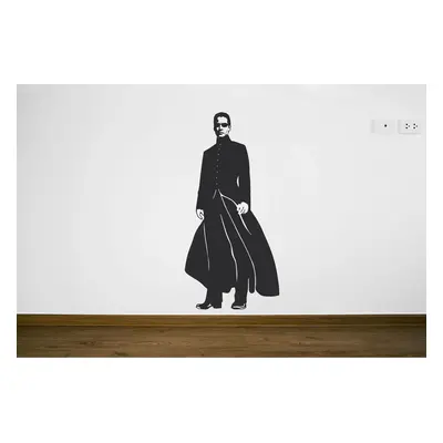 Lepy.cz Samolepka na zeď Neo - Matrix Velikost (šířka x výška): 30x62cm, Barevná varianta: Bílá