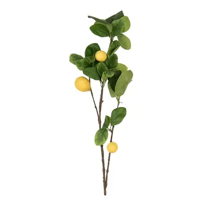 Dekorace umělá větvička citrónovník Lemon Tree - 10*7*73 cm