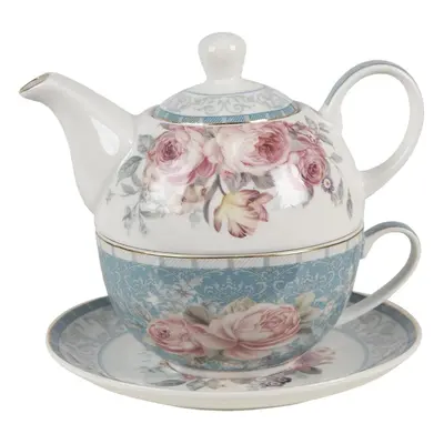 Porcelánový Tea for one Peony Rosé - 16*10*14 cm / 400 ml / 250 ml