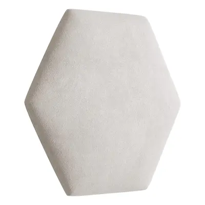 Eka Čalouněný panel Hexagon Trinity 40,5 cm x 35,3 cm - Krémová bílá 2301