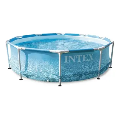 Intex Metal Frame Zahradní bazén Beachside, ø 305 × 76 cm, 4 485 l