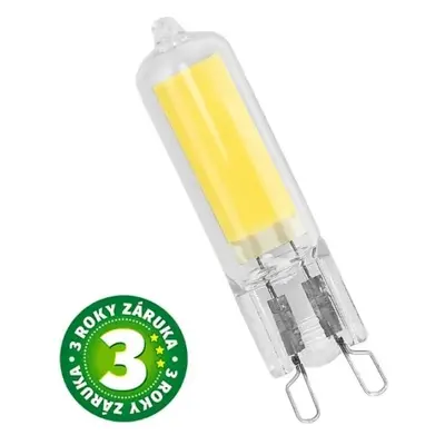 Prémiová LED žárovka G9 4W 400lm, teplá, ekv. 35W, 3 roky