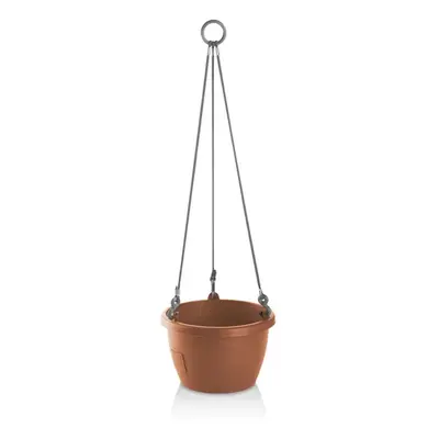 Gardenico Samozavlažovací závěsný květináč Marina terakota, pr. 25 cm